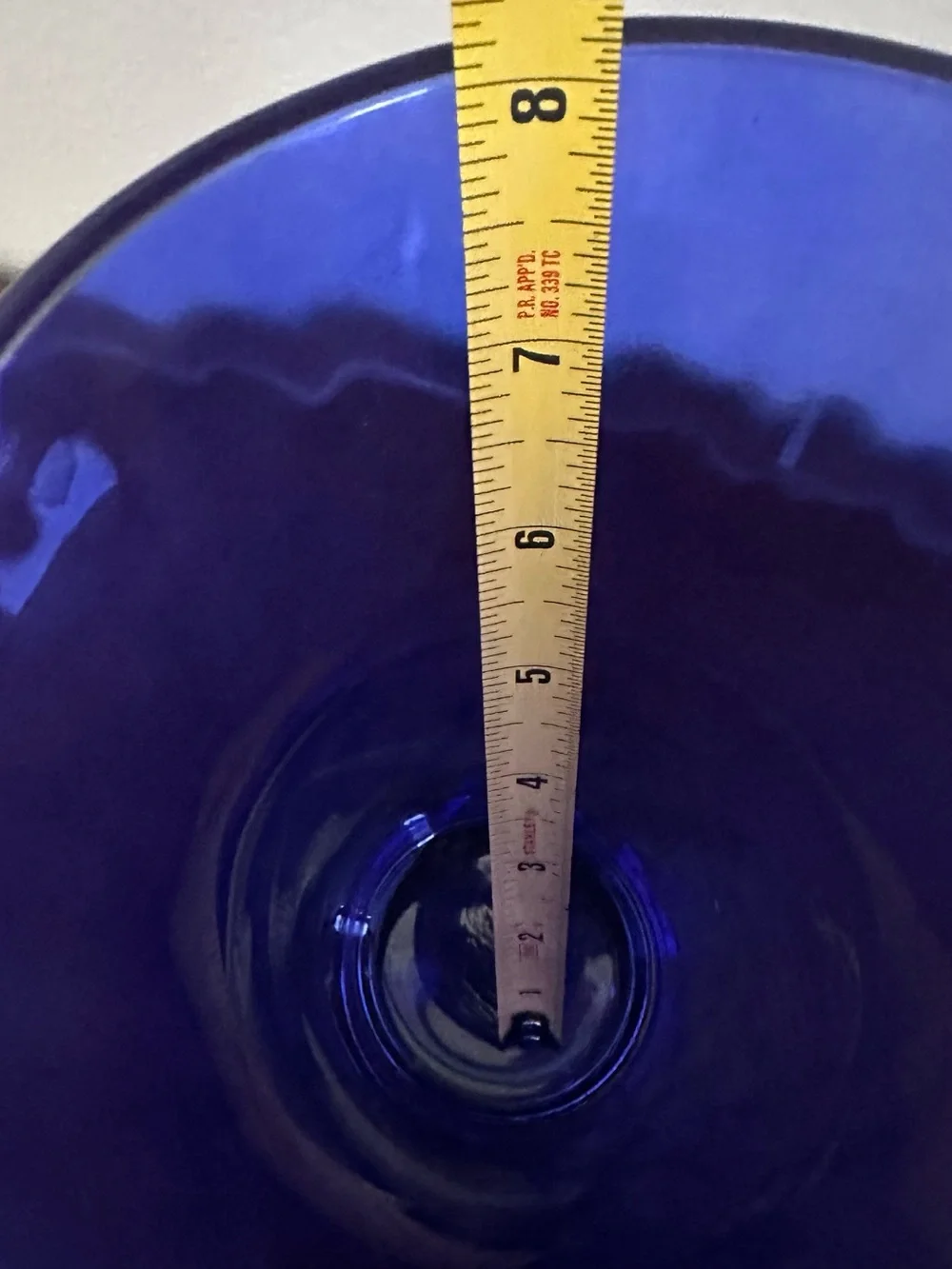 Cobalt Blue Decorative Glass Vase - Home Accents